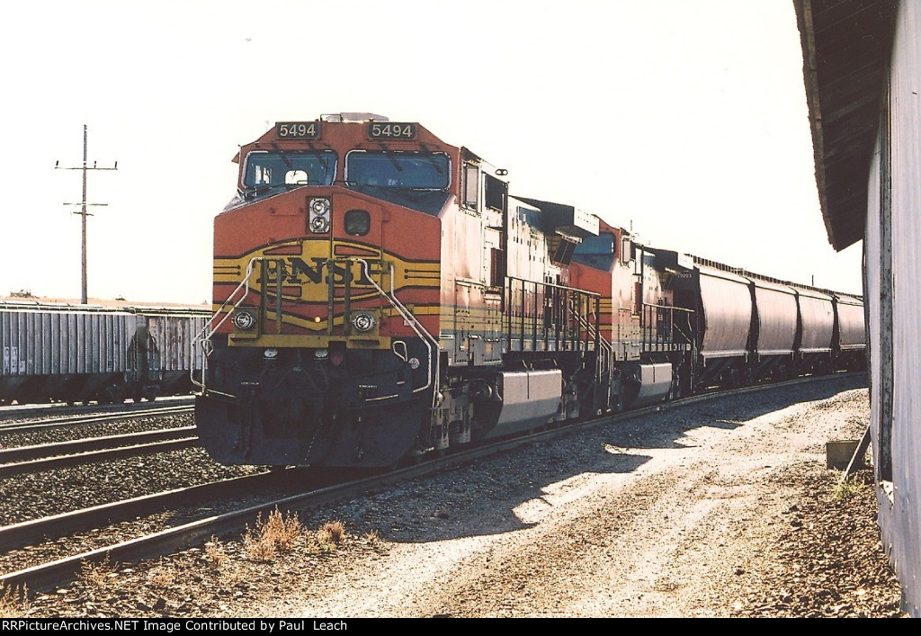 Tied down grain train